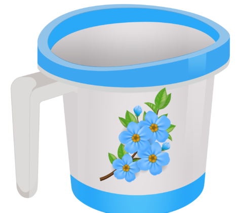 Bath Mug, bath, bug,bathroom, water, set-4