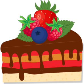 Cake, pie, slice, berries, piece, sweet, dessert, cake