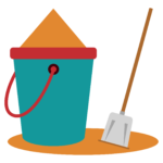 Sand Pail And Shovel, sand, pail, and, shovel, bucket, sandbox, play, fun, beach