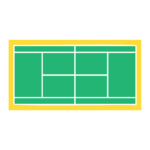 Badminton ground, court surface, shuttlecock arena, racquet sports field, badminton playing area-01