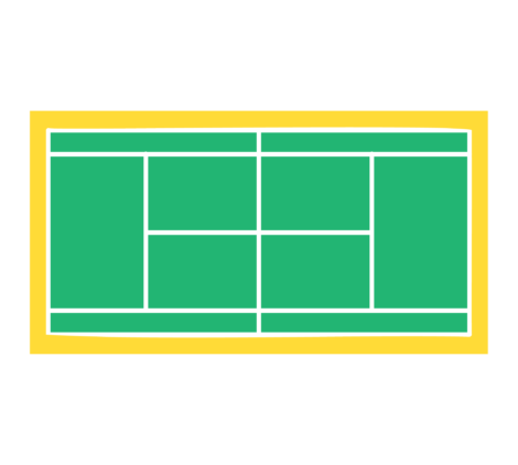 Badminton ground, court surface, shuttlecock arena, racquet sports field, badminton playing area-01