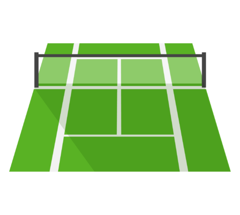 Badminton ground, court surface, shuttlecock arena, racquet sports field, playing area-01