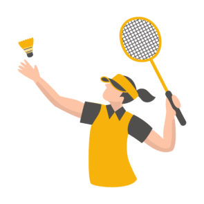 Badminton, racquet sport, shuttle game, court sports, racket activity-01