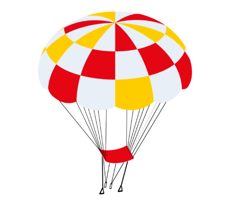 Parachute, skydive, safety gear, descent, freefall-01
