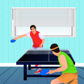 Table tennis players, ping pong athletes, racket sports competitors, paddle game enthusiasts, table tennis competitors-01