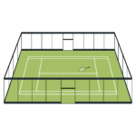 Tennis play area, court space, tennis court, racquet sports playing surface, tennis court facility-01
