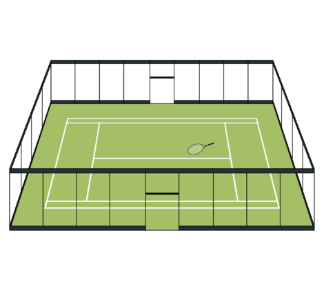 Tennis play area, court space, tennis court, racquet sports playing surface, tennis court facility-01