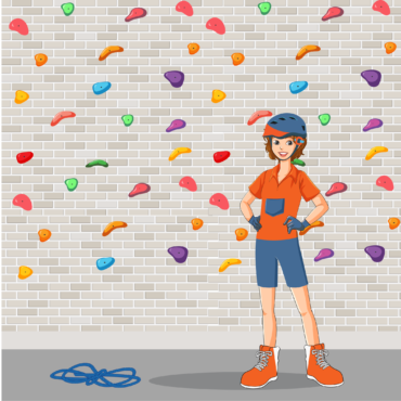 Wall climbing girl, indoor climbing, adventure girl, climbing enthusiast, strong woman-01