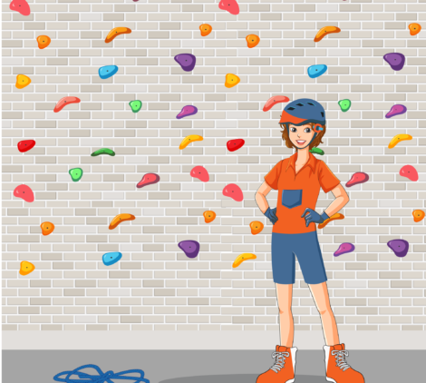 Wall climbing girl, indoor climbing, adventure girl, climbing enthusiast, strong woman-01