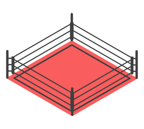 boxing ring, fight arena, ring platform, boxing stage, squared circle-01