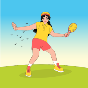 girl with paddelball racket-01